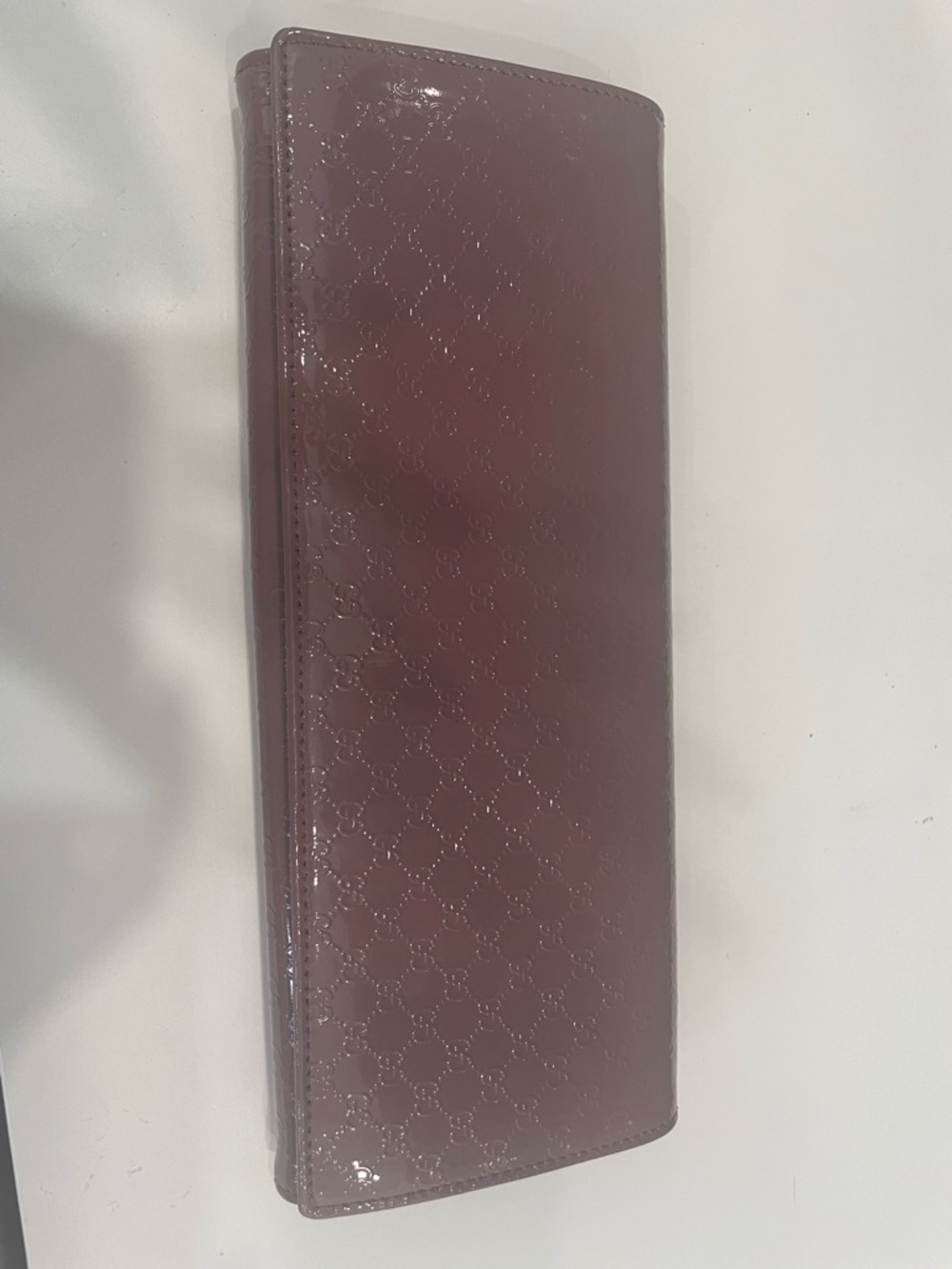 Gucci Mauve Patent Leather Long Wallet - Picture 1 of 4